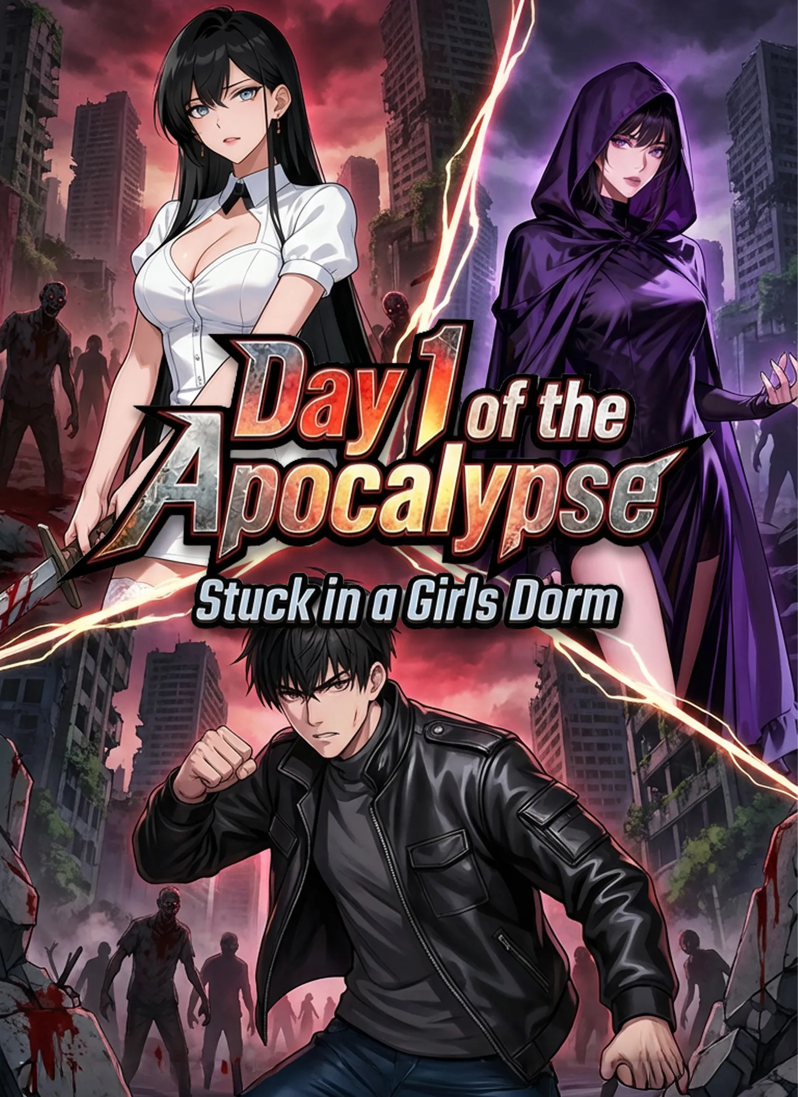 Day 1 of the Apocalypse Stuck in a Girls Dorm